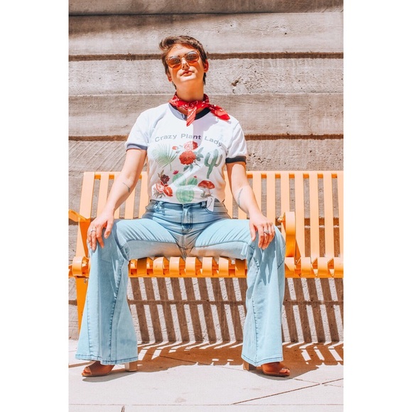 High Rise Flare Bell Bottoms - Picture 3 of 4